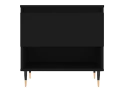 Mesas de centro 2 pcs 50x46x50 cm derivados de madeira preto