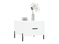 Mesas de centro 2 pcs 50x50x40 cm madeira processada branco PT548080