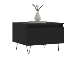 Mesas de centro 2 pcs 50x46x35 cm derivados de madeira preto PT671315