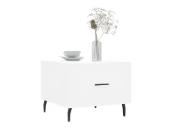 Mesas de centro 2 pcs 50x50x40 cm madeira processada branco PT893193