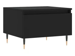 Mesas de centro 2 pcs 50x46x35 cm derivados de madeira preto PT638126
