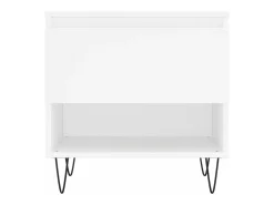 Mesas de centro 2 pcs 50x46x50 cm derivados de madeira branco