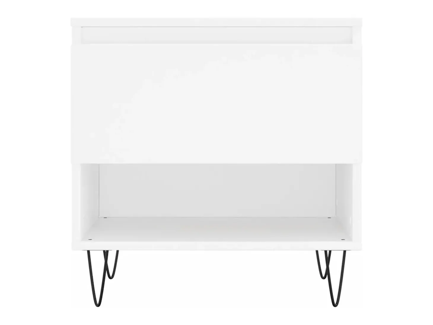 Mesas de centro 2 pcs 50x46x50 cm derivados de madeira branco
