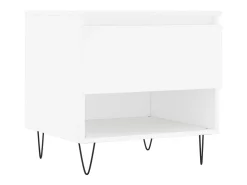 Mesas de centro 2 pcs 50x46x50 cm derivados de madeira branco