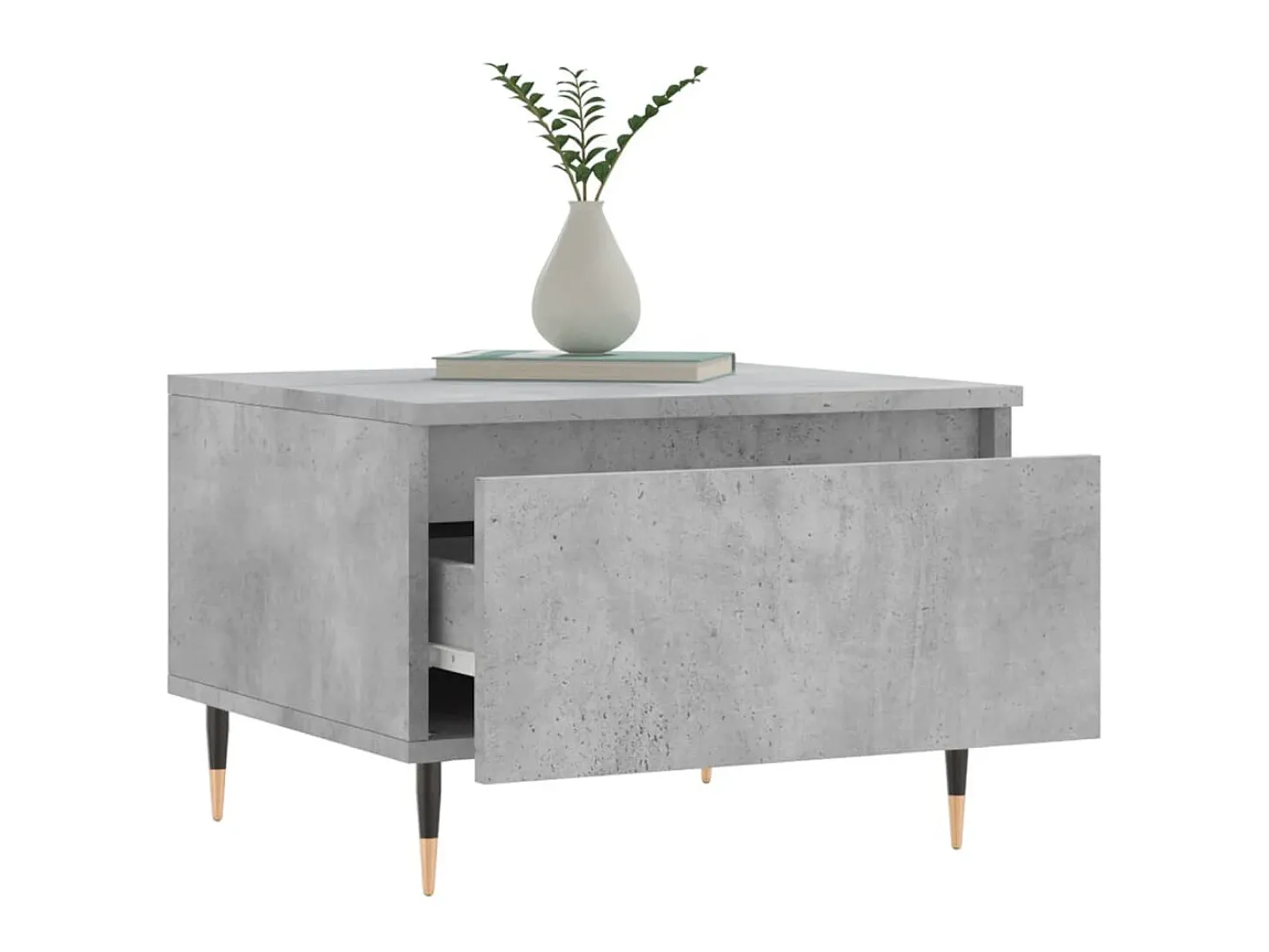 Mesas de centro 2 pcs 50x46x35 cm deriv. madeira cinza-cimento PT463120