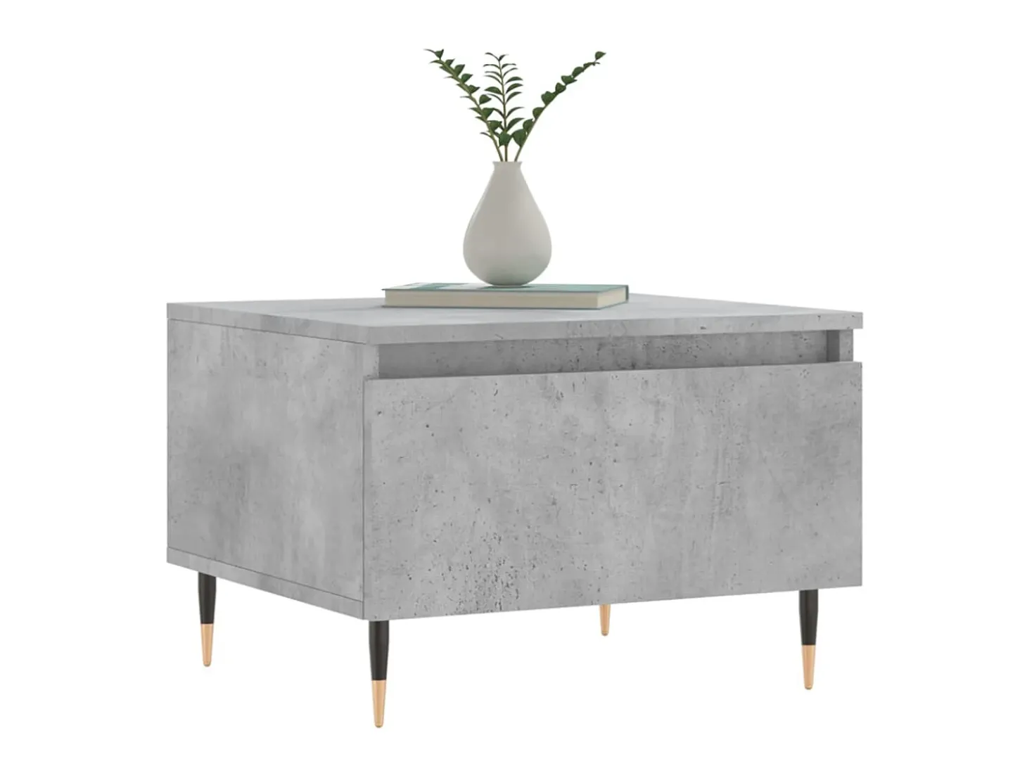 Mesas de centro 2 pcs 50x46x35 cm deriv. madeira cinza-cimento PT463120