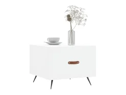 Mesas de centro 2 pcs 50x50x40 cm madeira processada branco PT443706