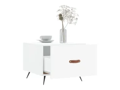 Mesas de centro 2 pcs 50x50x40 cm madeira processada branco PT443706