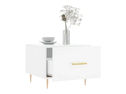 Mesas de centro 2 pcs 50x50x40 cm branco brilhante PT188136