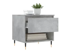 Mesas de centro 2 pcs 50x46x50 cm deriv. madeira cinza-cimento PT981246