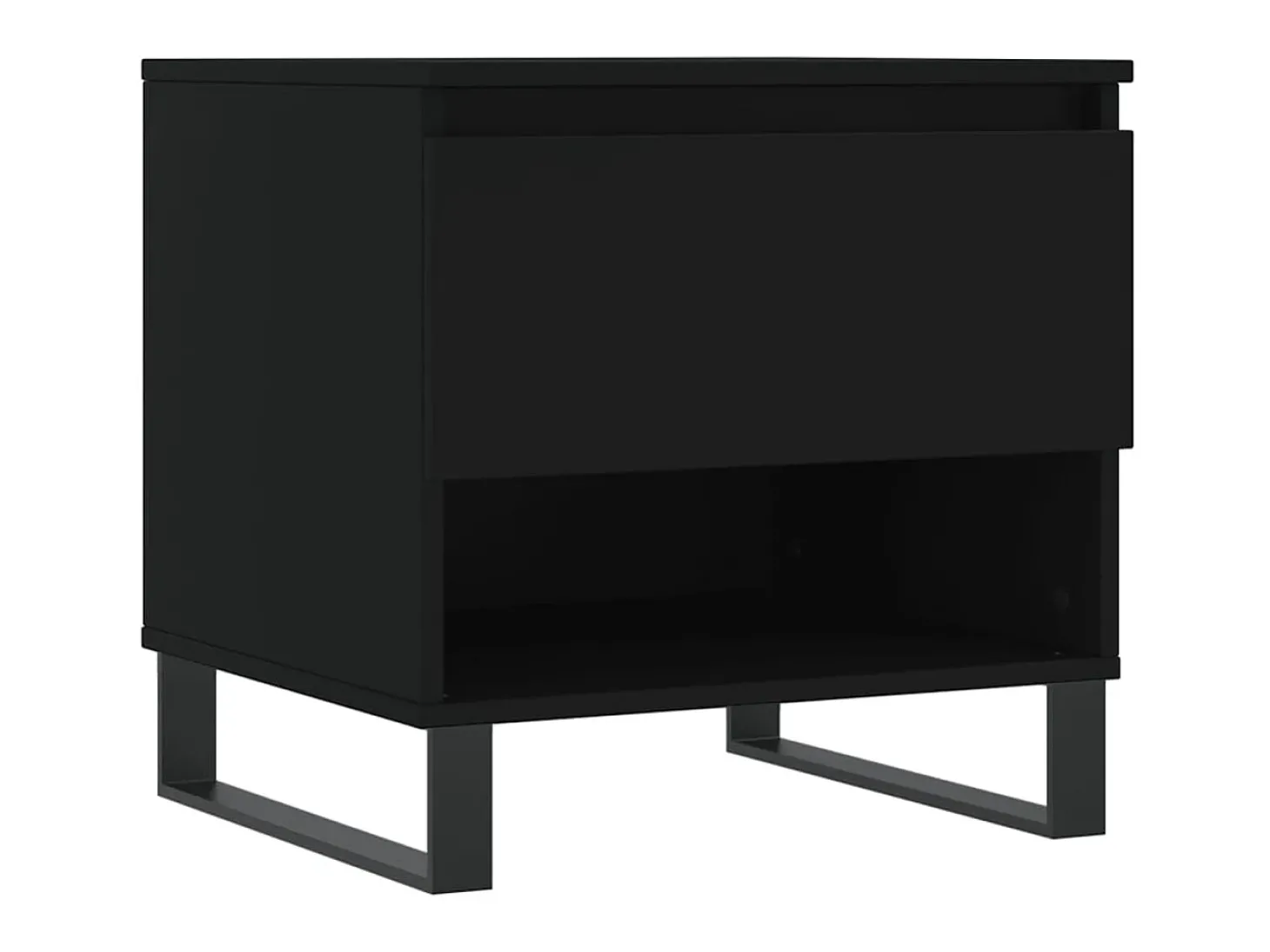 Mesas de centro 2 pcs 50x46x50 cm derivados de madeira preto PT793787