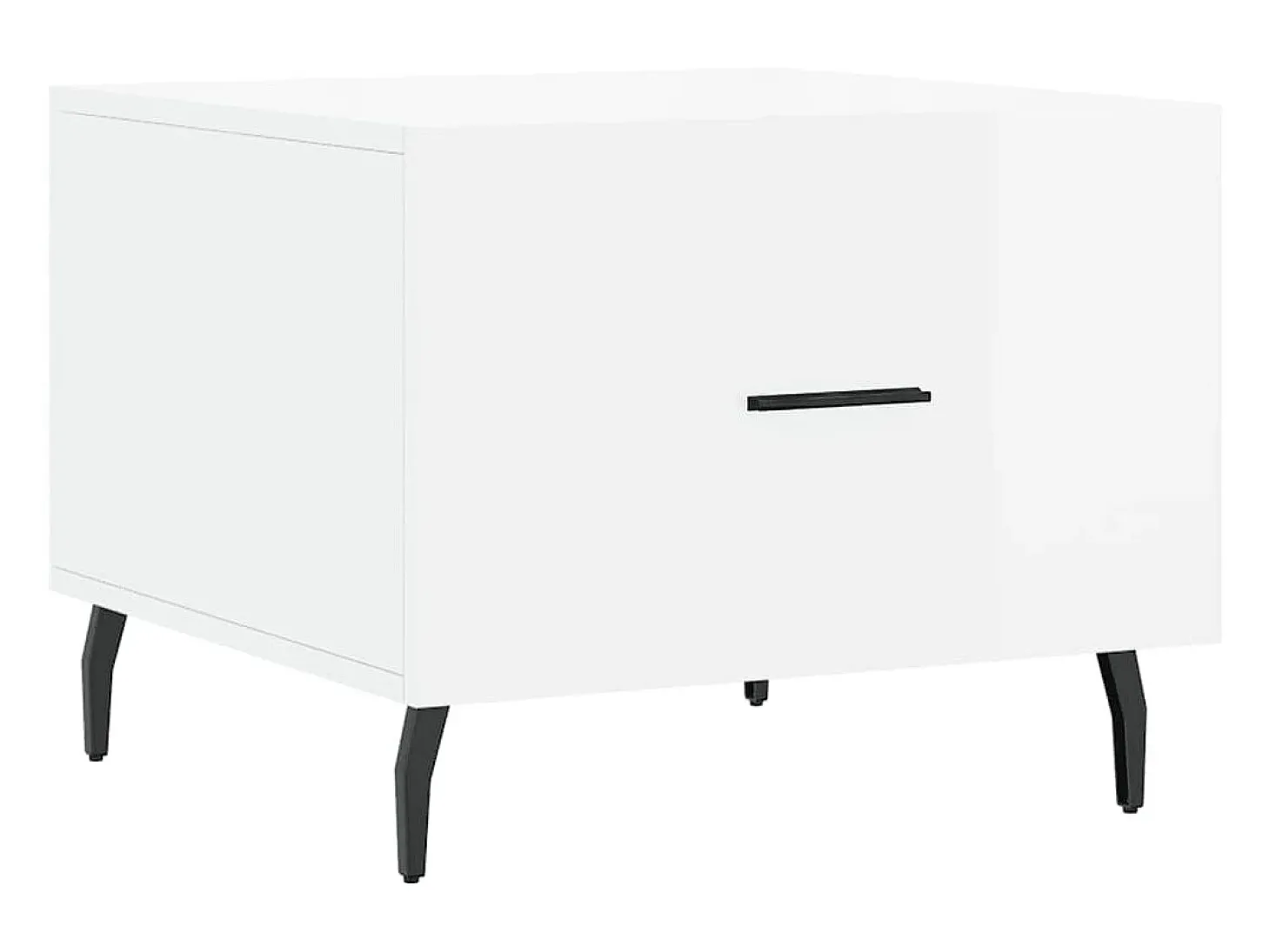 Mesas de centro 2 pcs 50x50x40 cm branco brilhante PT733667