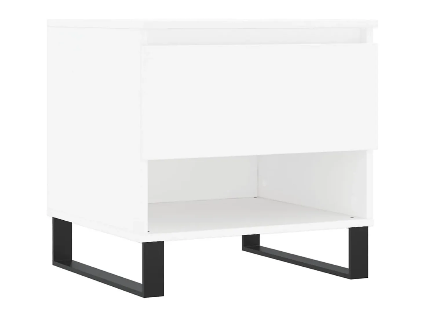 Mesas de centro 2 pcs 50x46x50 cm derivados de madeira branco PT445024