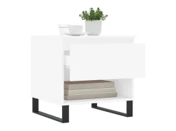 Mesas de centro 2 pcs 50x46x50 cm derivados de madeira branco PT445024