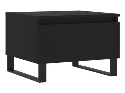 Mesas de centro 2 pcs 50x46x35 cm derivados de madeira preto PT850982