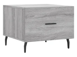 Mesas de centro 2 pcs 50x50x40 cm madeira proc. sonoma cinza