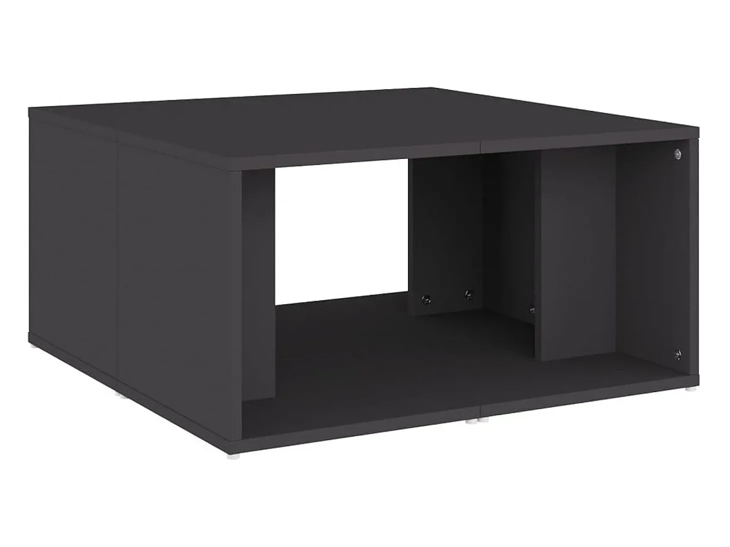 Mesas de centro 4 pcs 33x33x33 cm derivados de madeira cinza