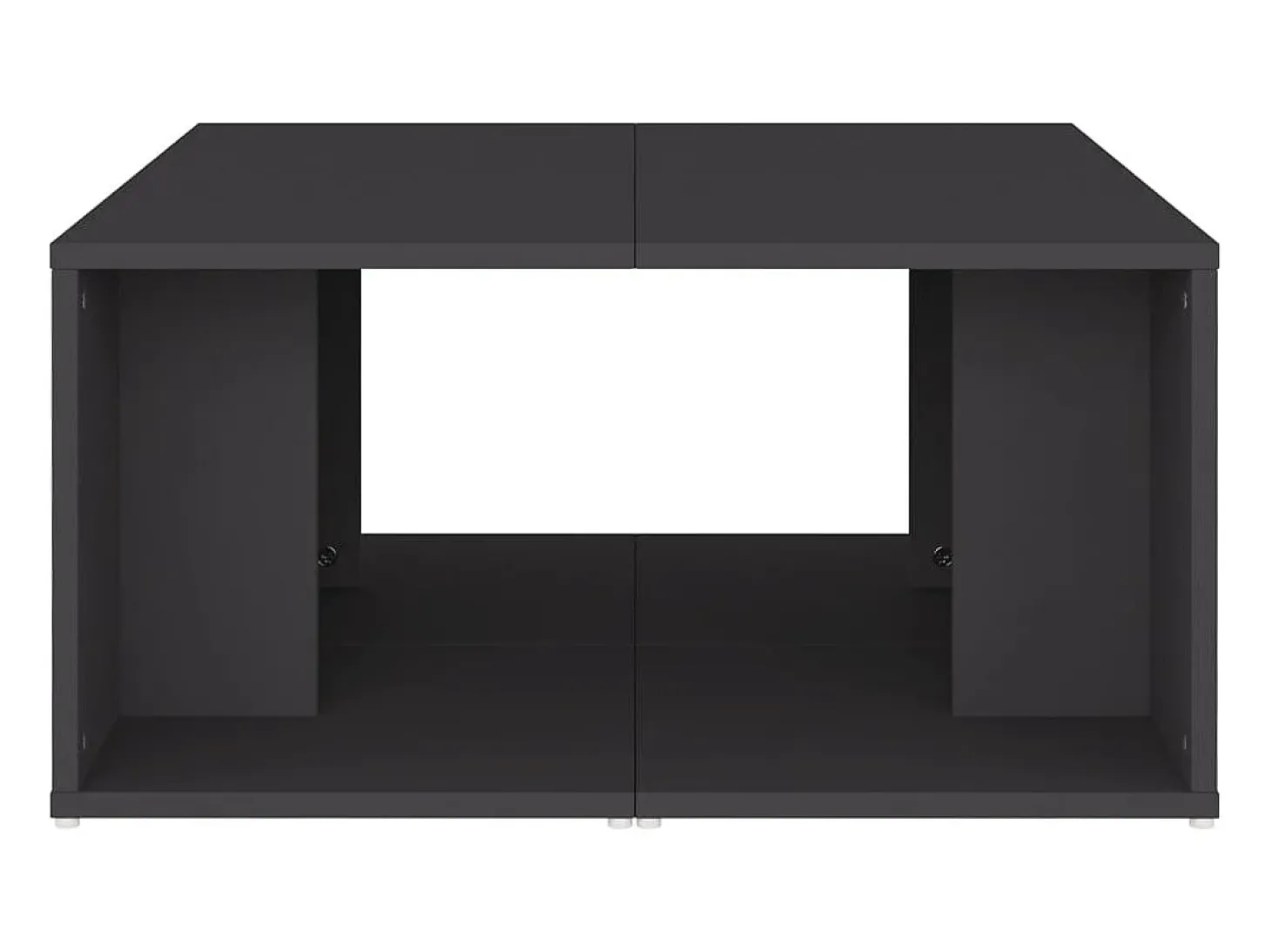 Mesas de centro 4 pcs 33x33x33 cm derivados de madeira cinza