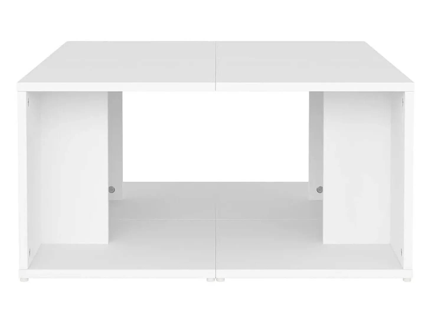 Mesas de centro 4 pcs 33x33x33 cm derivados de madeira branco