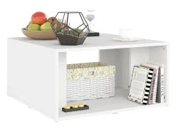 Mesas de centro 4 pcs 33x33x33 cm derivados de madeira branco