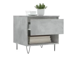 Mesas de centro 2 pcs 50x46x50 cm deriv. madeira cinza-cimento PT188654