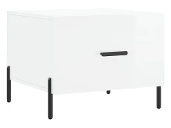 Mesas de centro 2 pcs 50x50x40 cm branco brilhante PT357681