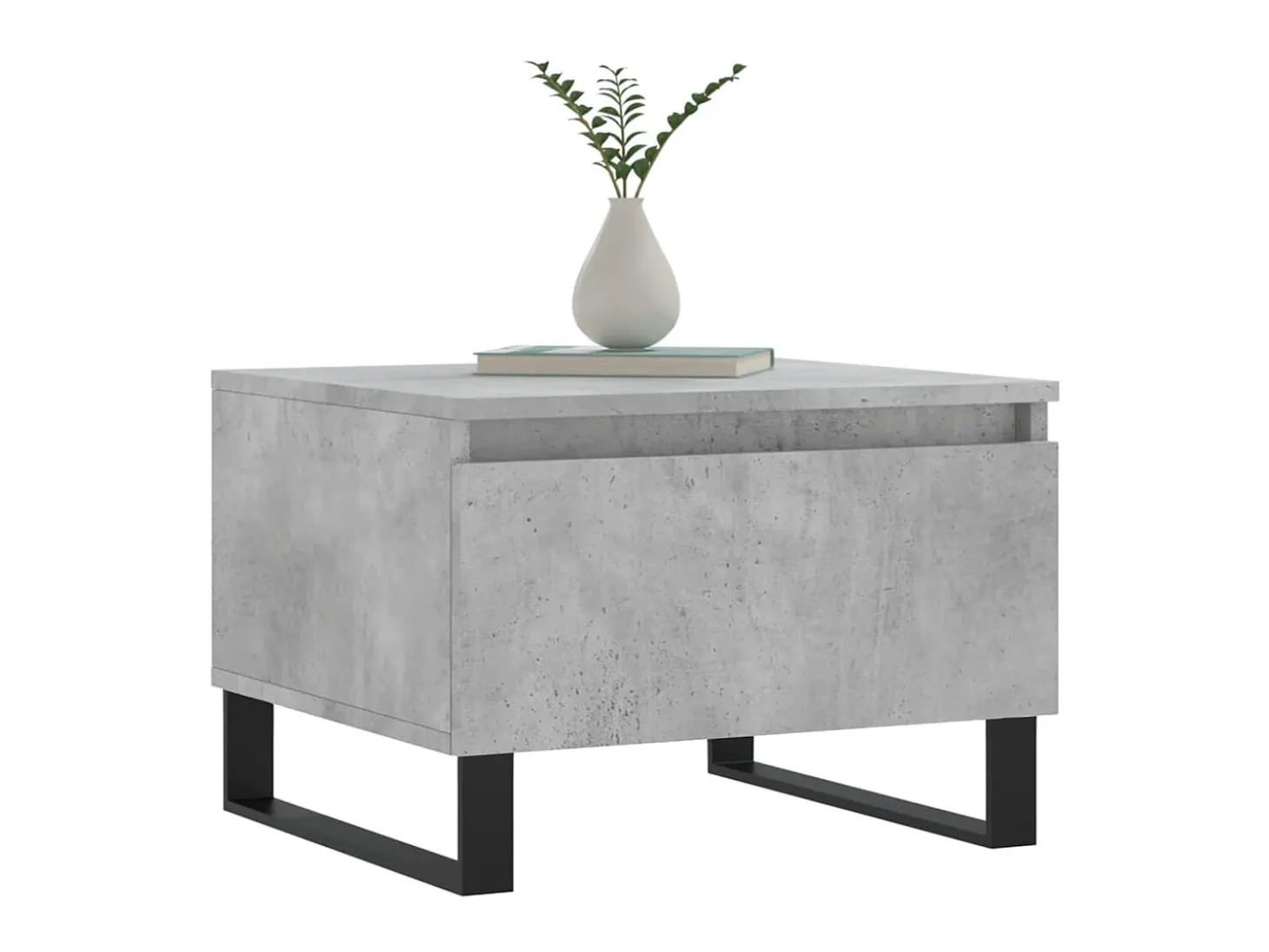 Mesas de centro 2 pcs 50x46x35 cm deriv. madeira cinza-cimento PT855779