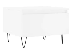 Mesas de centro 2 pcs 50x46x35 cm derivados de madeira branco PT896347