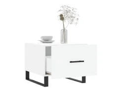 Mesas de centro 2 pcs 50x50x40 cm madeira processada branco PT618881