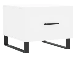 Mesas de centro 2 pcs 50x50x40 cm madeira processada branco PT618881