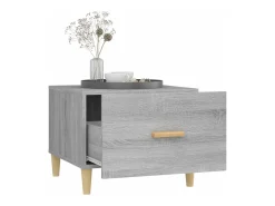 Mesas de centro 2 pcs 50x50x40 cm madeira proc. sonoma cinza