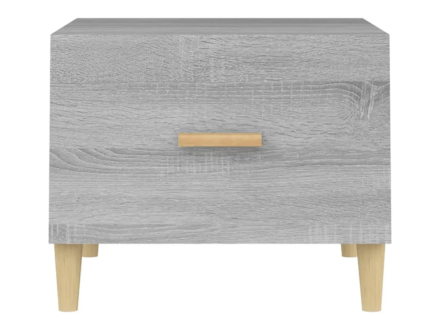 Mesas de centro 2 pcs 50x50x40 cm madeira proc. sonoma cinza