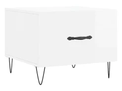 Mesas de centro 2 pcs 50x50x40 cm branco brilhante PT178101