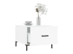 Mesas de centro 2 pcs 50x50x40 cm branco brilhante PT155027