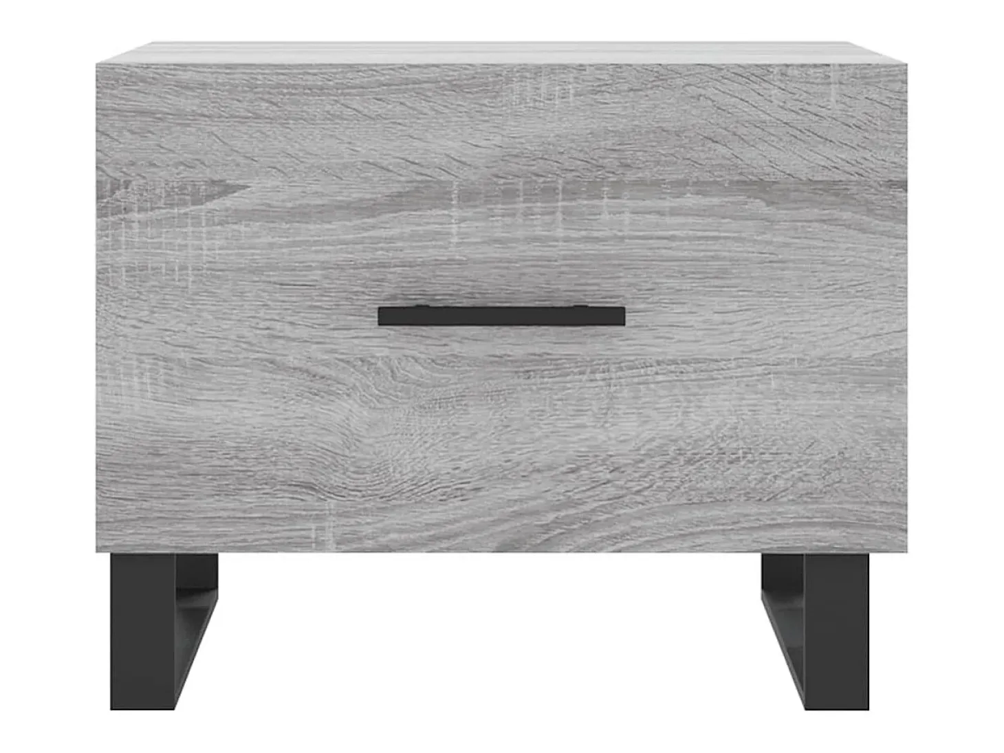 Mesas de centro 2 pcs 50x50x40 cm madeira proc. sonoma cinza