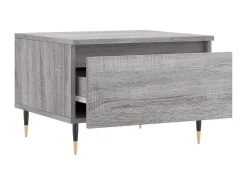 Mesas de centro 2 pcs 50x46x35cm deriv. madeira cinzento sonoma