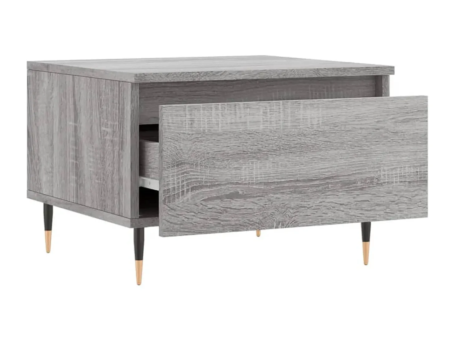 Mesas de centro 2 pcs 50x46x35cm deriv. madeira cinzento sonoma