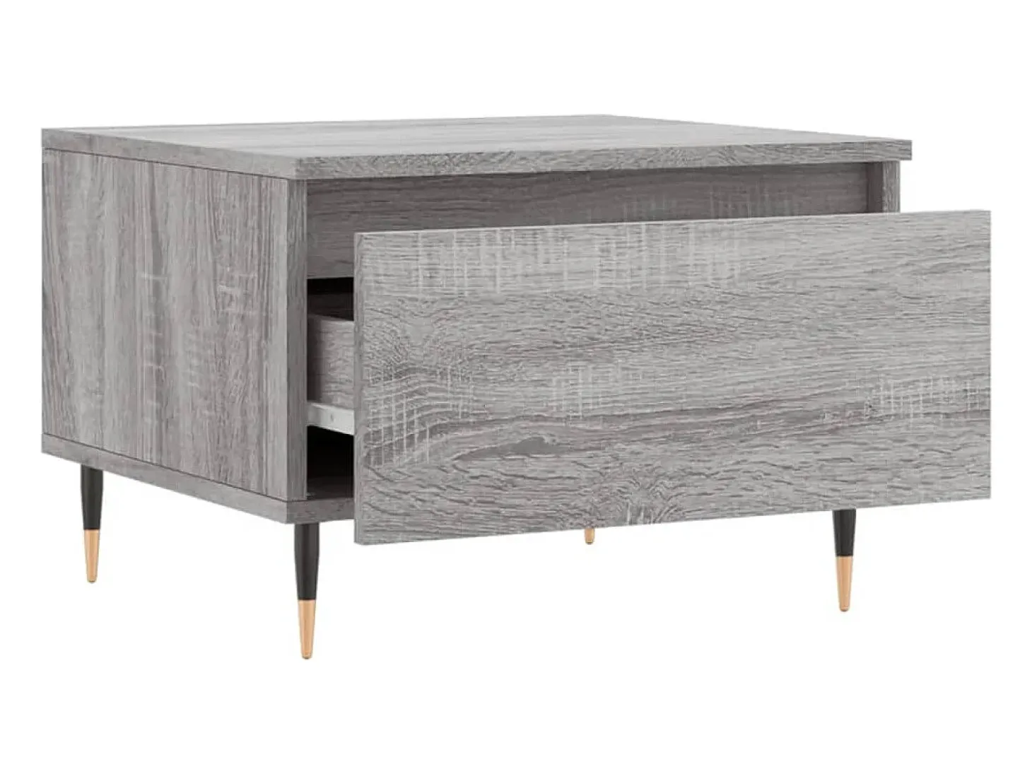 Mesas de centro 2 pcs 50x46x35cm deriv. madeira cinzento sonoma