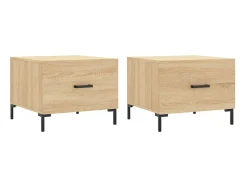 Mesas de centro 2 pcs 50x50x40cm deriv. madeira carvalho sonoma PT962246