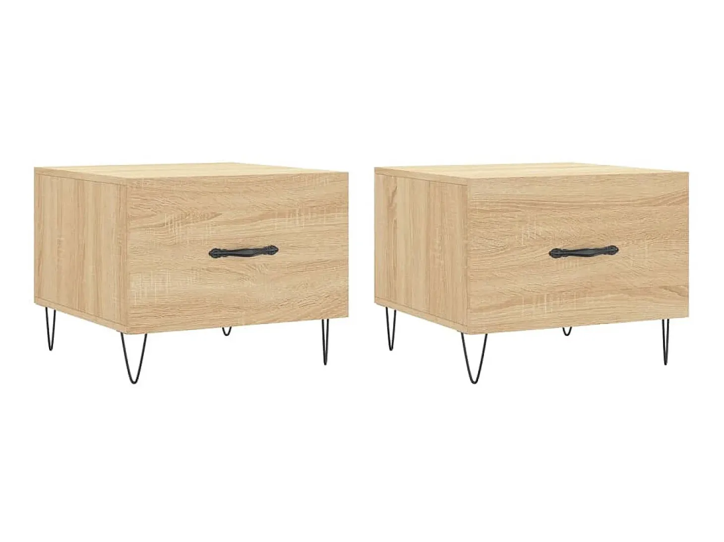 Mesas de centro 2 pcs 50x50x40cm deriv. madeira carvalho sonoma PT516609