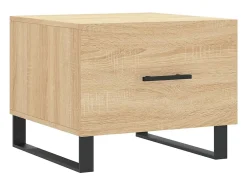 Mesas de centro 2 pcs 50x50x40cm deriv. madeira carvalho sonoma