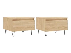 Mesas de centro 2 pcs 50x46x35cm deriv. madeira carvalho sonoma PT505705