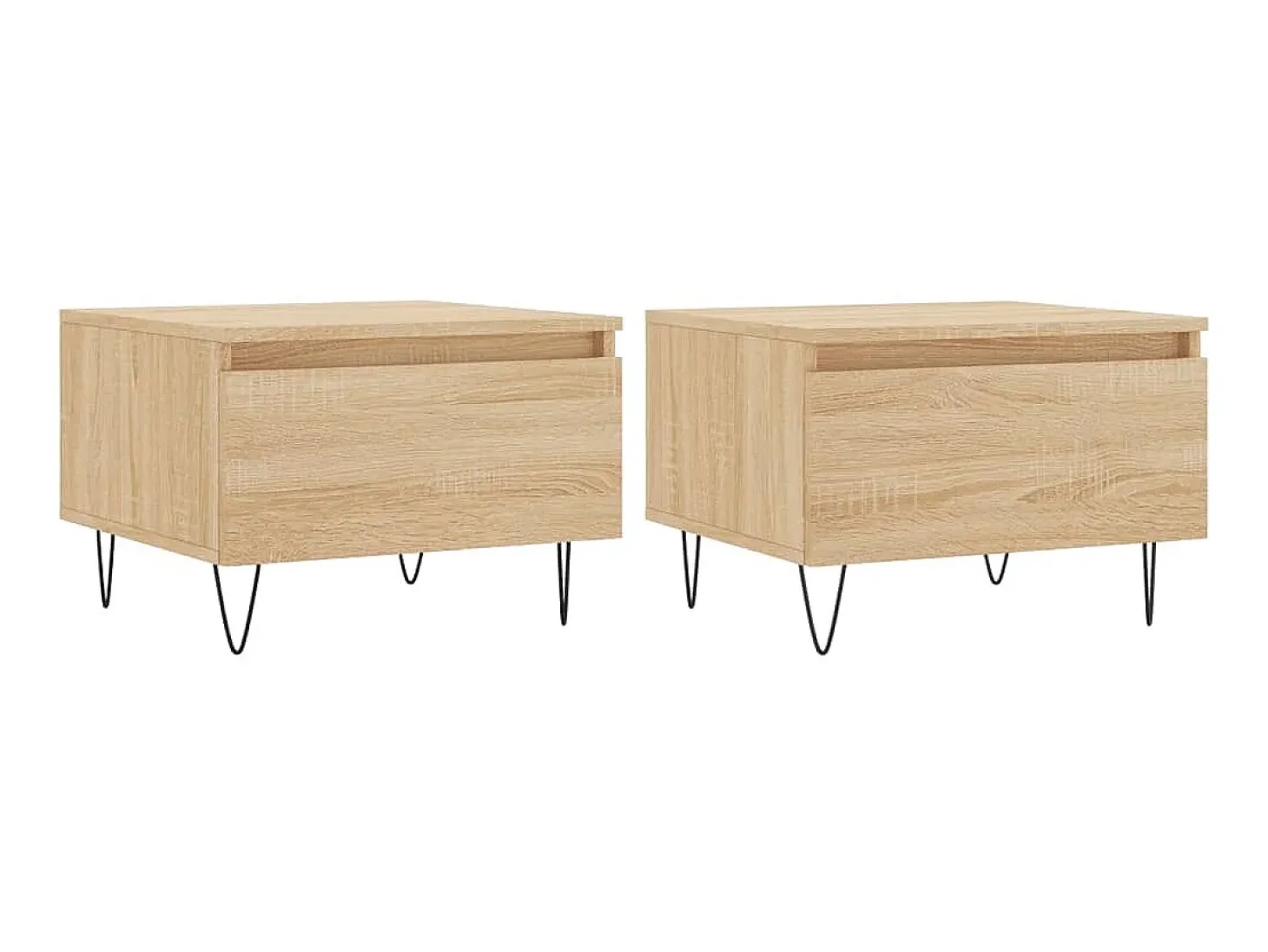 Mesas de centro 2 pcs 50x46x35cm deriv. madeira carvalho sonoma PT505705