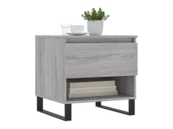 Mesas de centro 2 pcs 50x46x50cm deriv. madeira cinzento sonoma PT448231