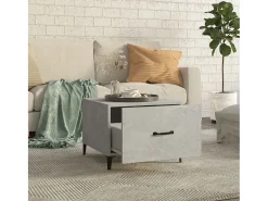 Mesas de centro + pernas de metal 2pcs 50x50x40 cm sonoma cinza PT778537