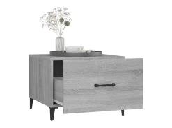Mesas de centro + pernas de metal 2pcs 50x50x40 cm sonoma cinza PT632647