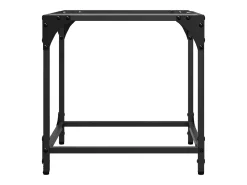 Mesas de centro c/ topo vidro transparente 2 pcs 40x40x40cm aço PT899313