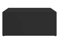 Mesas de centro de encastrar 2 pcs deriv.madeira/metal preto