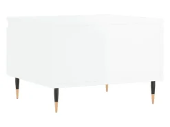 Mesas de centro 2pcs 50x46x35cm deriv. madeira branco brilhante