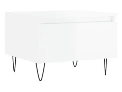Mesas de centro 2pcs 50x46x35cm deriv. madeira branco brilhante PT353537